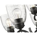 Golden Lighting 8001-9 BLK-SD Parrish 9 Light Chandelier - Crescent Harbor