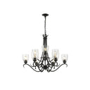 Golden Lighting 8001-9 BLK-SD Parrish 9 Light Chandelier - Crescent Harbor