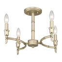 Golden Lighting 8207-SF WG Cambay Semi-Flush in White Gold - Crescent Harbor