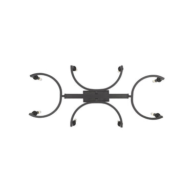 Golden Lighting 8209-LP BLK Ellyn Linear Pendant in Matte Black - Crescent Harbor
