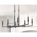 Golden Lighting 8209-LP BLK Ellyn Linear Pendant in Matte Black - Crescent Harbor