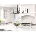 Golden Lighting 8209-LP BLK Ellyn Linear Pendant in Matte Black - Crescent Harbor