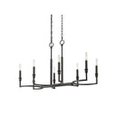 Golden Lighting 8209-LP BLK Ellyn Linear Pendant in Matte Black - Crescent Harbor
