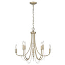 Golden Lighting 8322-8 WG Kamila 8 Light Chandelier in White Gold - Crescent Harbor