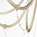 Golden Lighting 8322-8 WG Kamila 8 Light Chandelier in White Gold - Crescent Harbor