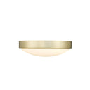 Golden Lighting 9128-FM10-OP Gabi Flush Mount in Opal Glass - Crescent Harbor
