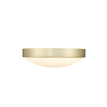 Golden Lighting 9128-FM10-OP Gabi Flush Mount in Opal Glass - Crescent Harbor