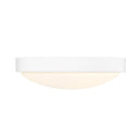 Golden Lighting 9128-FM10-OP Gabi Flush Mount in Opal Glass - Crescent Harbor