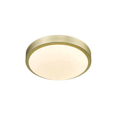 Golden Lighting 9128-FM10-OP Gabi Flush Mount in Opal Glass - Crescent Harbor