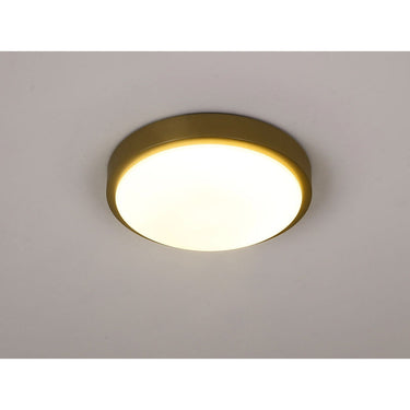 Golden Lighting 9128-FM10-OP Gabi Flush Mount in Opal Glass - Crescent Harbor