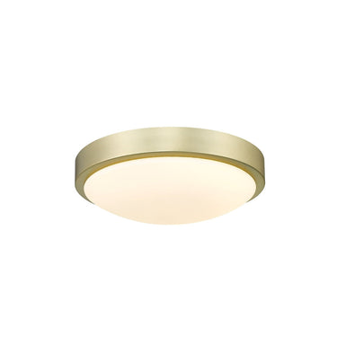 Golden Lighting 9128-FM10-OP Gabi Flush Mount in Opal Glass - Crescent Harbor