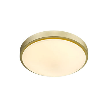 Golden Lighting 9128-FM13-OP Gabi Flush Mount in Opal Glass - Crescent Harbor