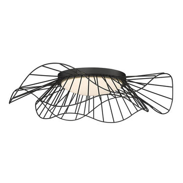 Golden Lighting 9136-FM24 NB-OP Flush Mount - 24 - Crescent Harbor