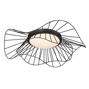 Golden Lighting 9136-FM24 NB-OP Flush Mount - 24 - Crescent Harbor