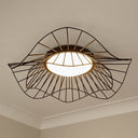 Golden Lighting 9136-FM24 NB-OP Flush Mount - 24 - Crescent Harbor
