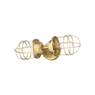 Golden Lighting 9808-2W Seaport 2-Light Wall Sconce - Crescent Harbor
