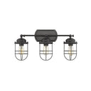 Golden Lighting 9808-BA3 Seaport 3 Light Bath Vanity - Crescent Harbor