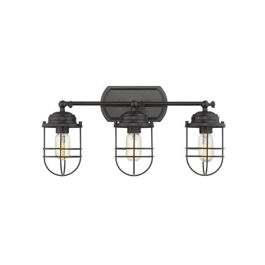 Golden Lighting 9808-BA3 Seaport 3 Light Bath Vanity - Crescent Harbor