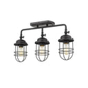 Golden Lighting 9808-BA3 Seaport 3 Light Bath Vanity - Crescent Harbor