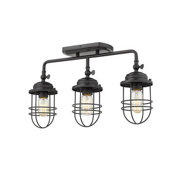 Golden Lighting 9808-BA3 Seaport 3 Light Bath Vanity - Crescent Harbor
