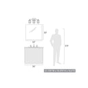 Golden Lighting 9808-BA3 Seaport 3 Light Bath Vanity - Crescent Harbor