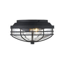 Golden Lighting 9808-OFM Seaport Outdoor Flush Mount - Crescent Harbor