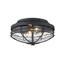 Golden Lighting 9808-OFM Seaport Outdoor Flush Mount - Crescent Harbor