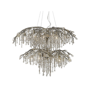 Golden Lighting 9903-18 Autumn Twilight 2 Tier - 18 Light Chandelier - Crescent Harbor