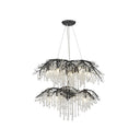 Golden Lighting 9903-18 Autumn Twilight 2 Tier - 18 Light Chandelier - Crescent Harbor