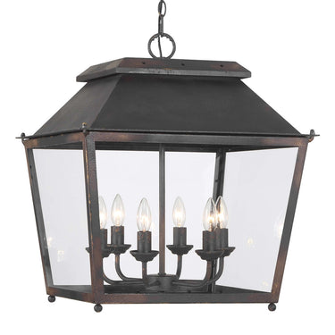 Golden Lighting Abingdon 0804-6P 6 Light Pendant