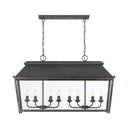Golden Lighting Abingdon 0804-LP 8 Light Linear Pendant