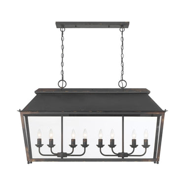 Golden Lighting Abingdon 0804-LP 8 Light Linear Pendant
