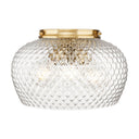 Golden Lighting Adeline 1088-3FM 3 Light Flush Mount 1