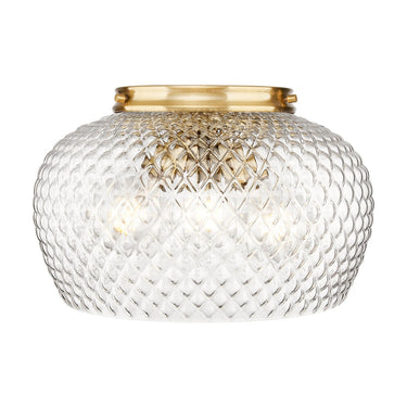 Golden Lighting Adeline 1088-3FM 3 Light Flush Mount 1