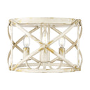 Golden Lighting Alcott 0890-FM 3 Light Flush Mount 1