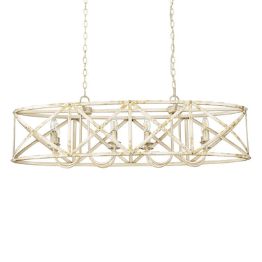 Golden Lighting Alcott 0890-LP 8 Light Linear Pendant 1