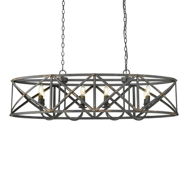 Golden Lighting Alcott 0890-LP 8 Light Linear Pendant