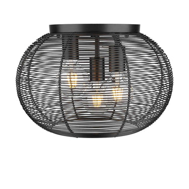 Golden Lighting Calypso 6802-FM 3 Light Flush Mount