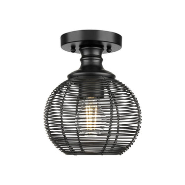 Golden Lighting Calypso 6802-SF 1 Light Semi-flush