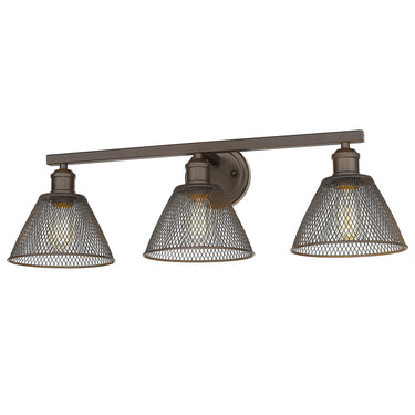 Golden Lighting Carver 0304-BA3 3 Light Vanity Light