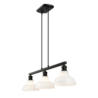 Golden Lighting Carver 0305-LP 3 Light Linear Pendant 1