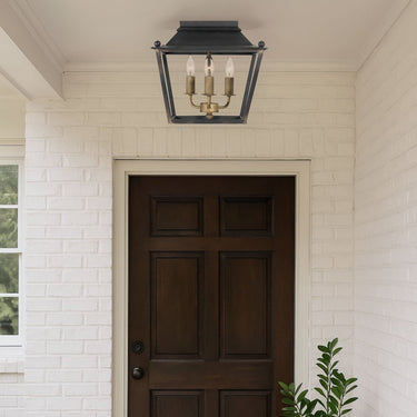 Golden Lighting Christoff 0888-FM 3 Light Flush Mount 1