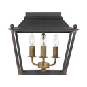 Golden Lighting Christoff 0888-FM 3 Light Flush Mount