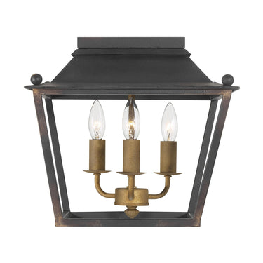 Golden Lighting Christoff 0888-FM 3 Light Flush Mount