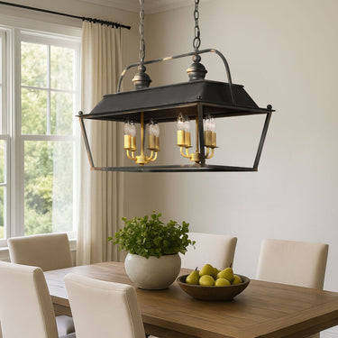 Golden Lighting Christoff 0888-LP 8 Light Linear Pendant 1