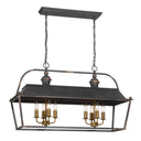 Golden Lighting Christoff 0888-LP 8 Light Linear Pendant