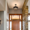Golden Lighting Christoff 0888-SF 3 Light Semi-Flush 1