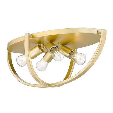 Golden Lighting Colson 3167-FM24 4 Light Flush Mount