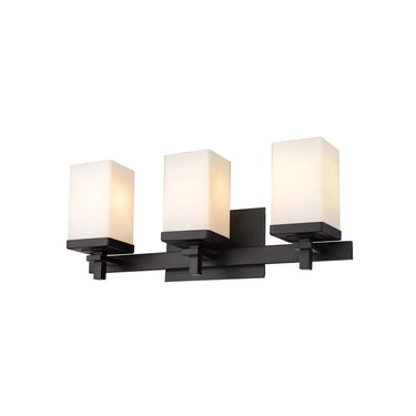 Golden Lighting DDDD-BA3 Maddox 3 Light Bath Vanity in Opal - Crescent Harbor