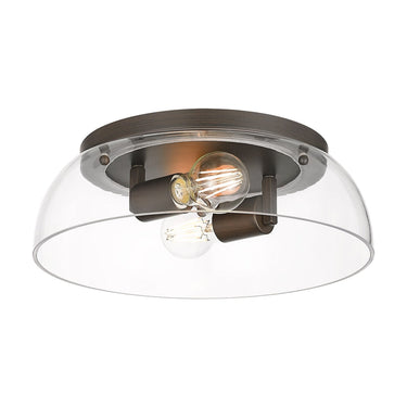 Golden Lighting Duncan 3602-14 2 Light Flush Mount 8
